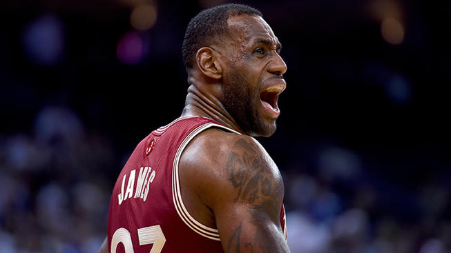 lebron vs dubs nba 19/1/2017