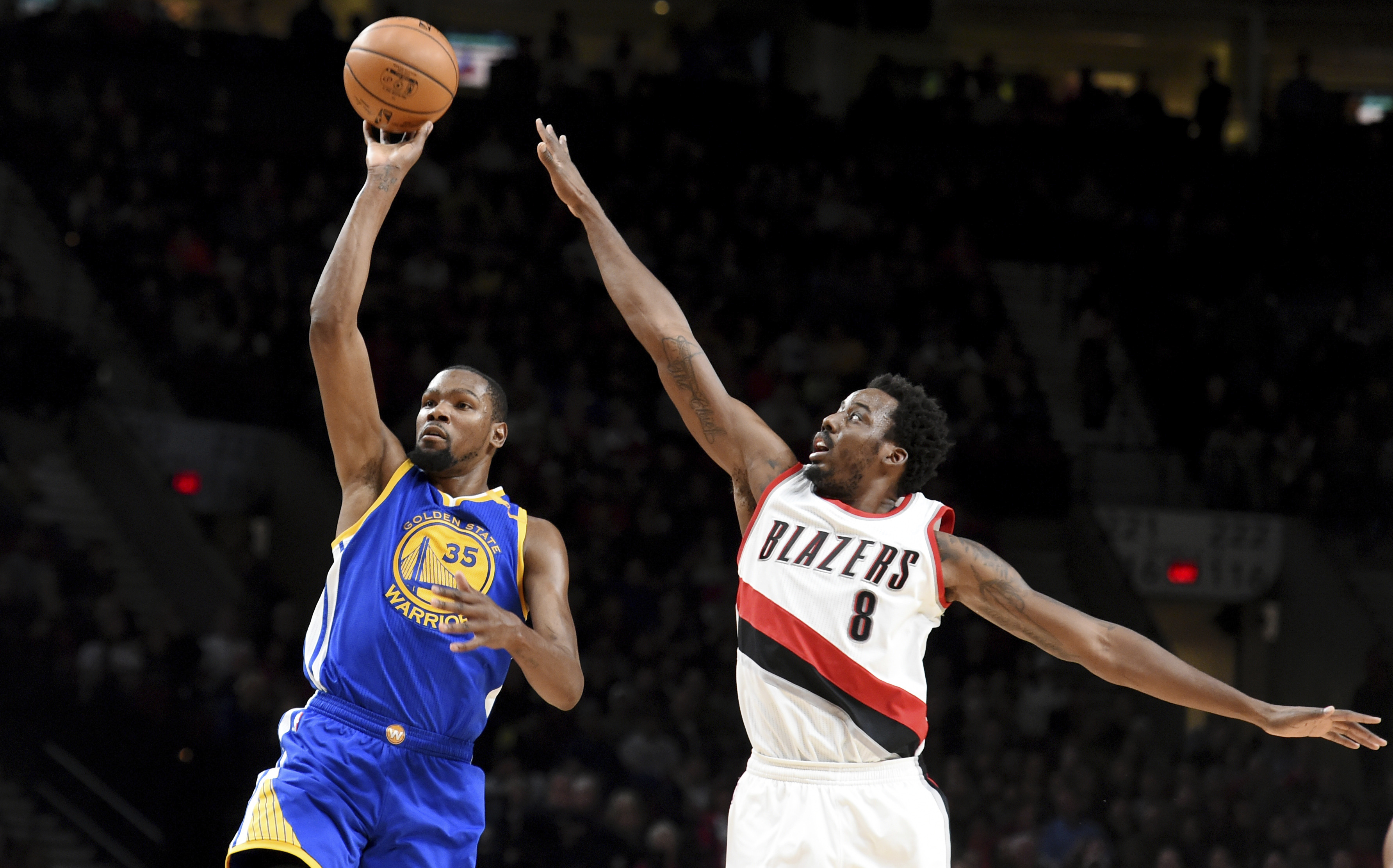 Kevin Durant Al-Farouq Aminu nba 31/1/2017