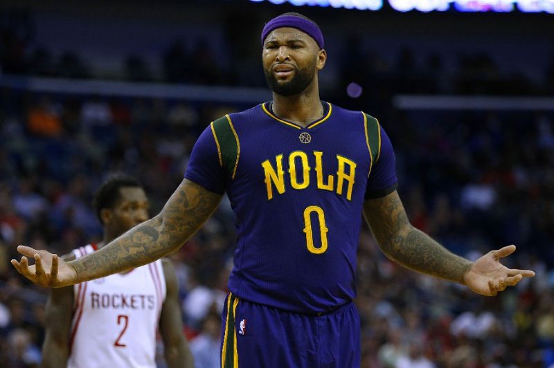 cousins nba pelicans 1/3/2017